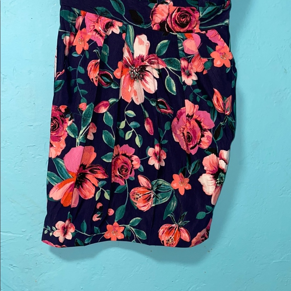 Eliza J One-Shoulder Floral Dress - size 6 - Picture 3 of 6